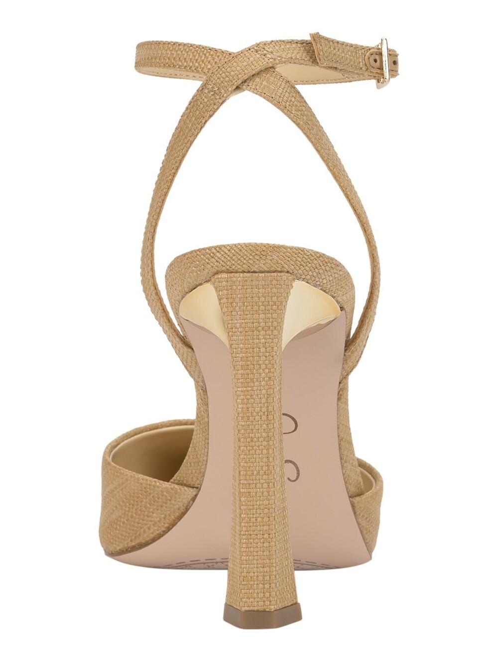 Women's Jessica Simpson Ocanna Two-Piece Pointed-Toe Pumps Natural Raffia 5 US - Picture 3 of 5